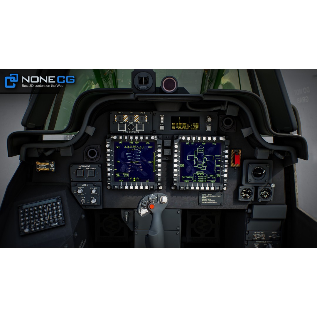 Boeing AH-64D Apache Longbow 3D Model – Realistic Helicopter with Cockpit - View 32