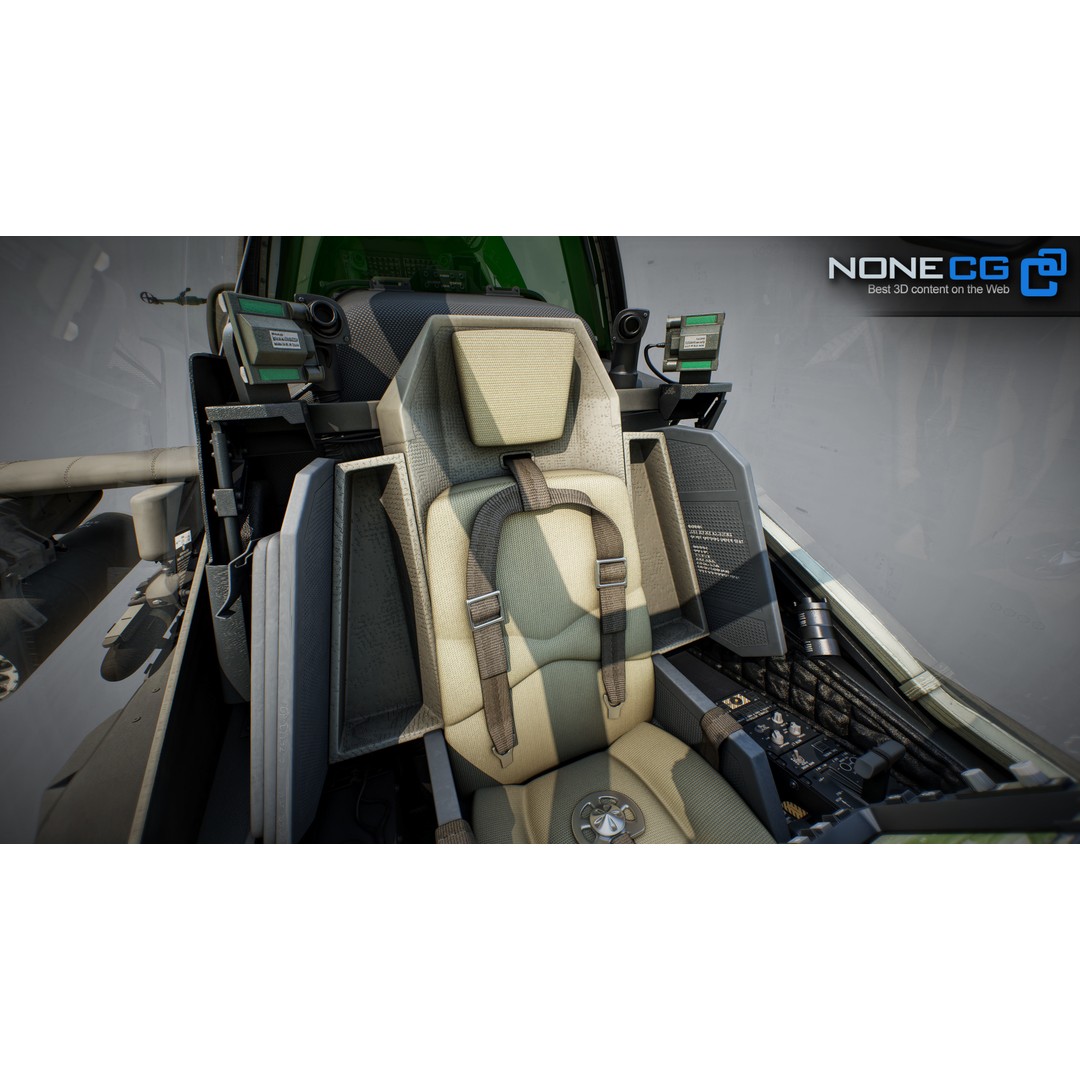 Boeing AH-64D Apache Longbow 3D Model – Realistic Helicopter with Cockpit - View 50