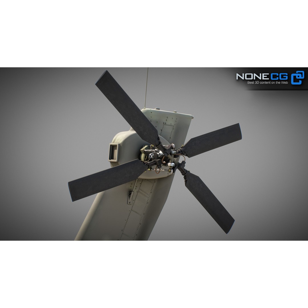 Boeing AH-64D Apache Longbow 3D Model – Realistic Helicopter with Cockpit - View 54