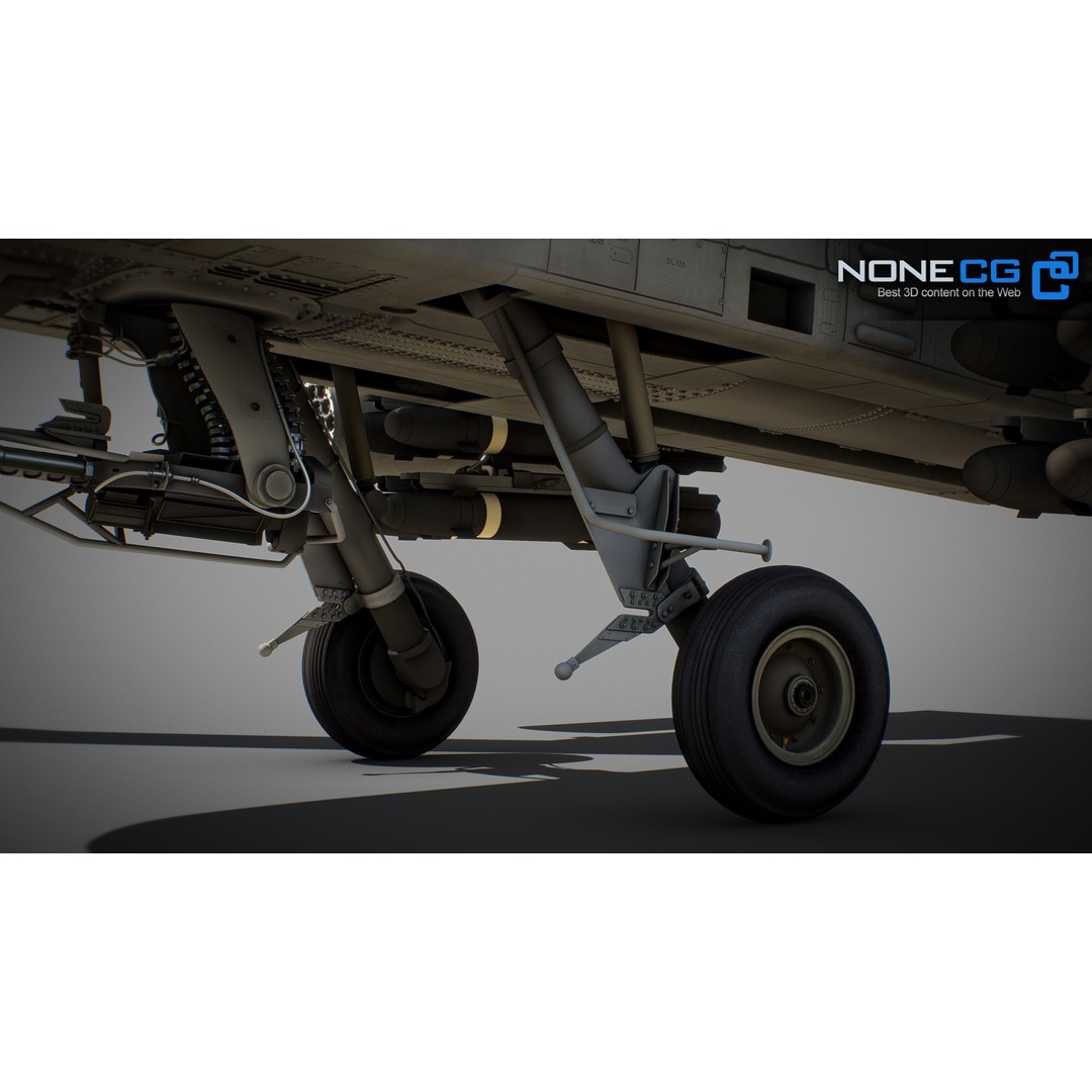 Boeing AH-64D Apache Longbow 3D Model – Realistic Helicopter with Cockpit - View 63