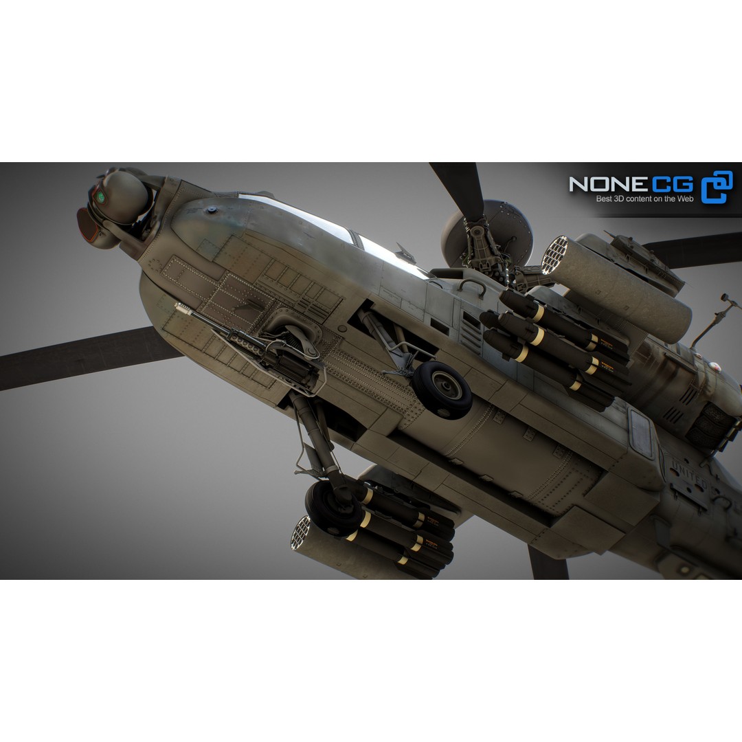 Boeing AH-64D Apache Longbow 3D Model – Realistic Helicopter with Cockpit - View 64