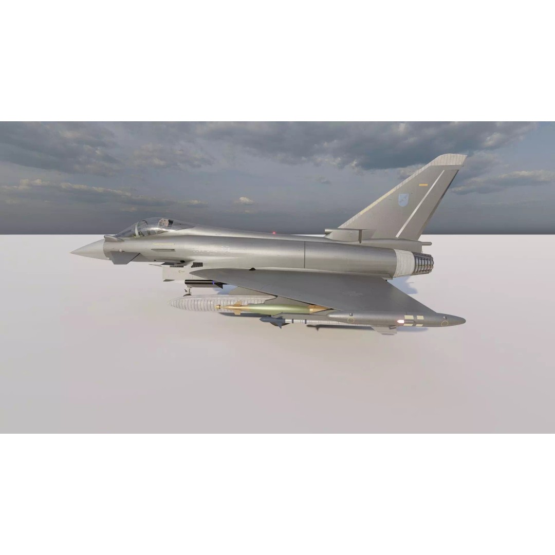 Eurofighter Typhoon 3D Model – Detailed Jet Asset for Lumion - View 10