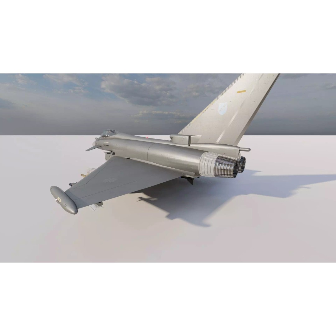 Eurofighter Typhoon 3D Model – Detailed Jet Asset for Lumion - View 11