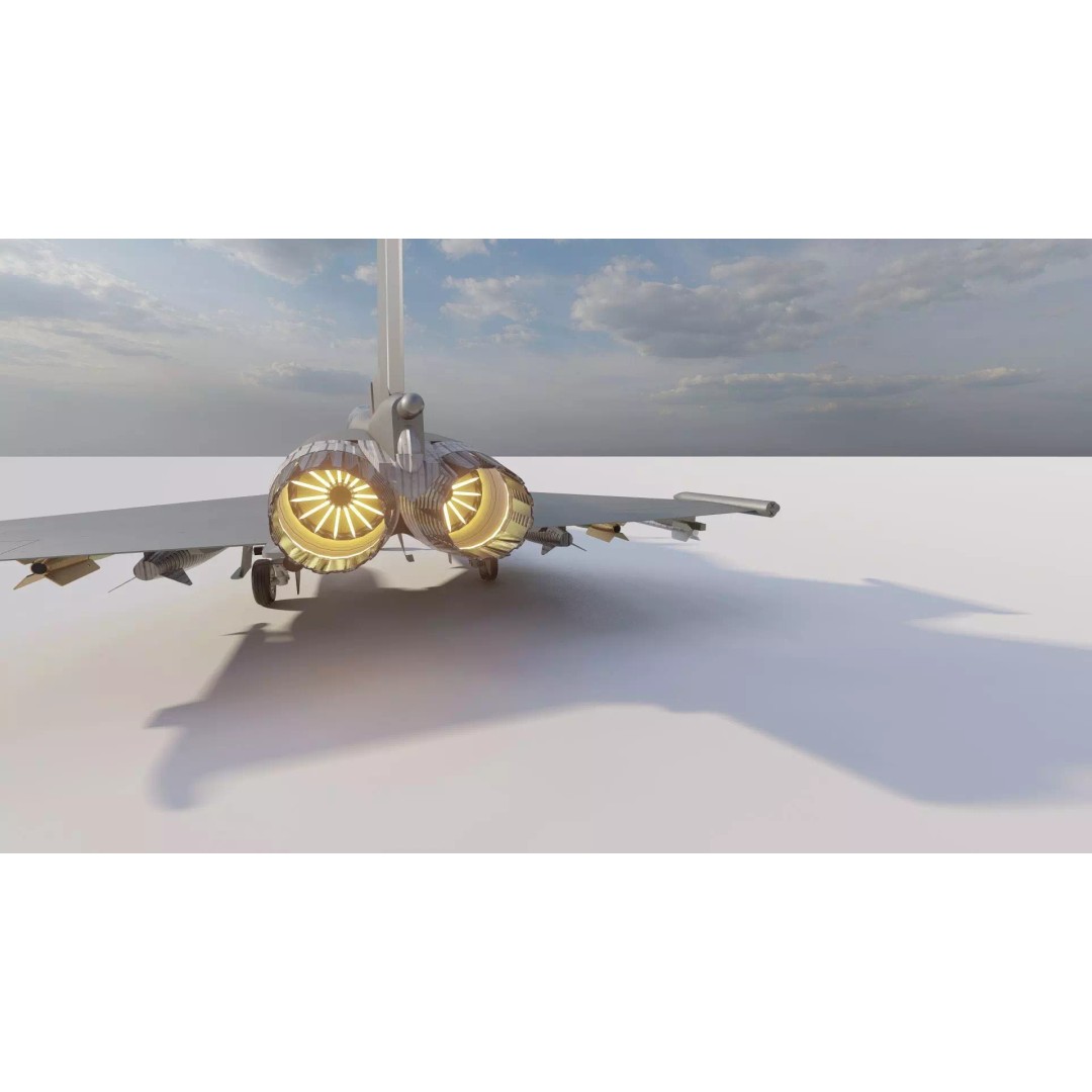 Eurofighter Typhoon 3D Model – Detailed Jet Asset for Lumion - View 12