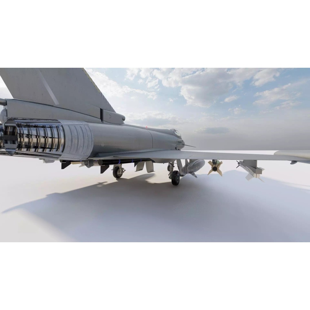 Eurofighter Typhoon 3D Model – Detailed Jet Asset for Lumion - View 13