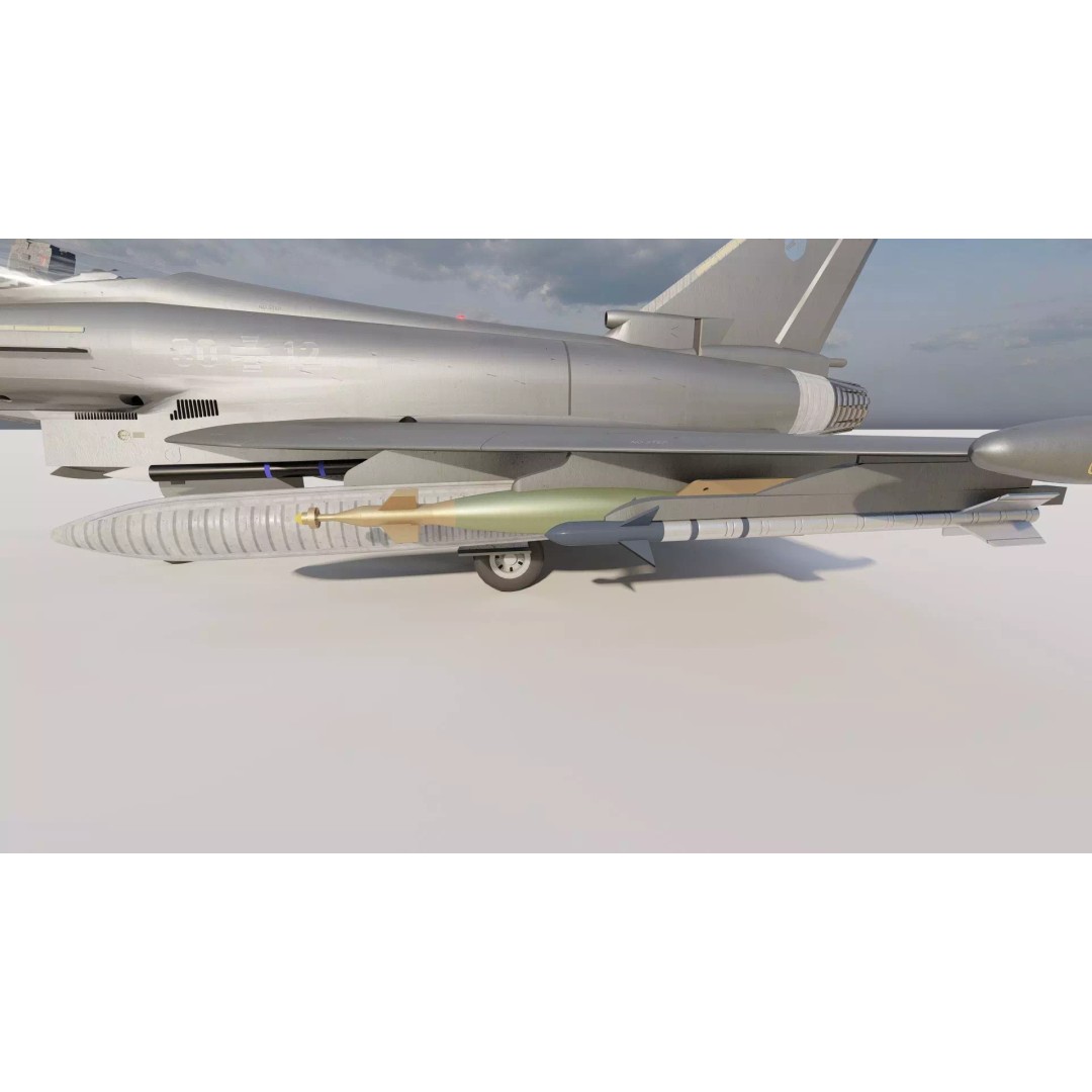 Eurofighter Typhoon 3D Model – Detailed Jet Asset for Lumion - View 18