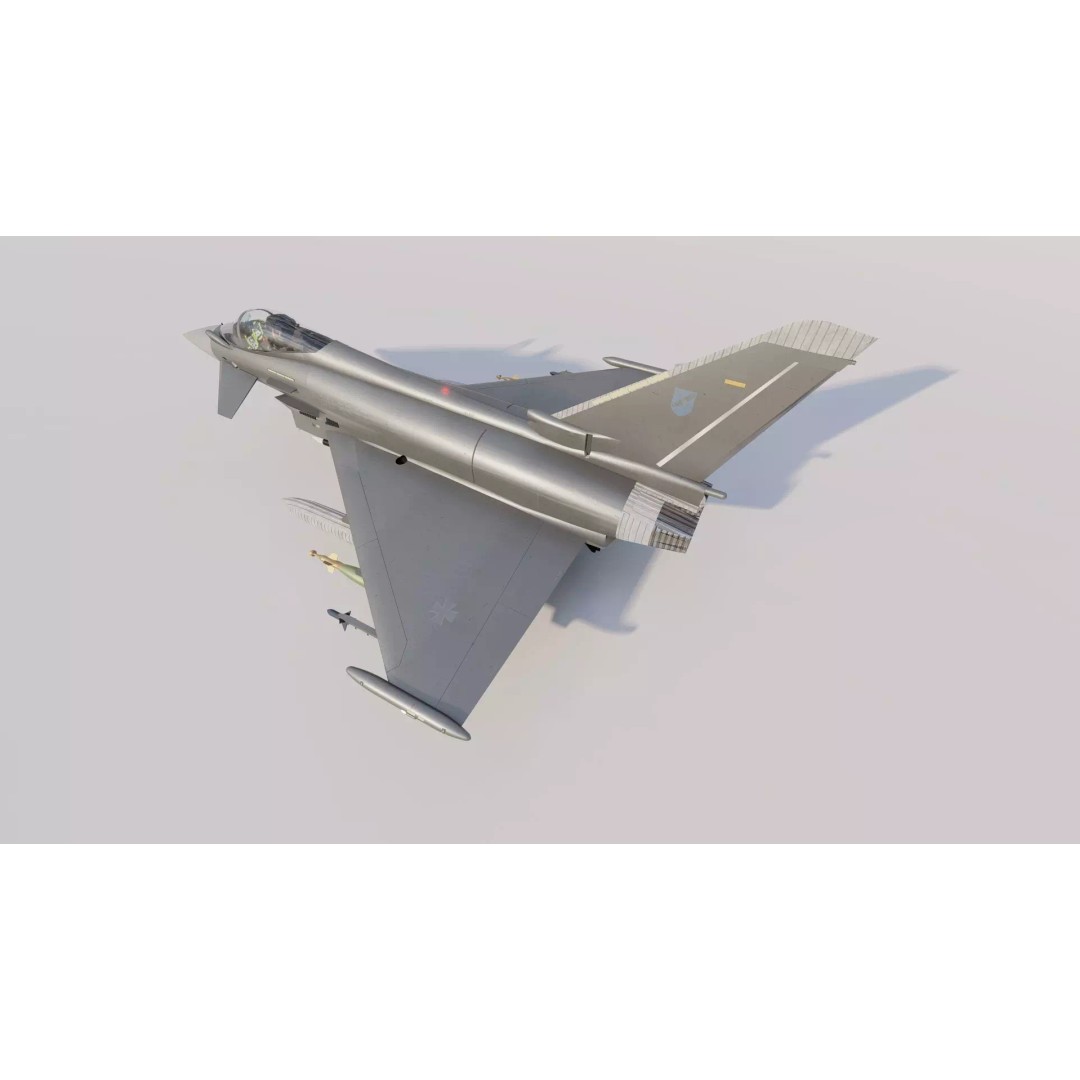 Eurofighter Typhoon 3D Model – Detailed Jet Asset for Lumion - View 19