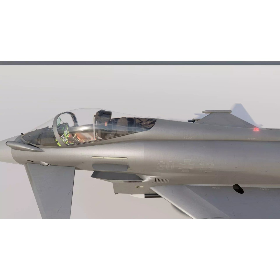 Eurofighter Typhoon 3D Model – Detailed Jet Asset for Lumion - View 29