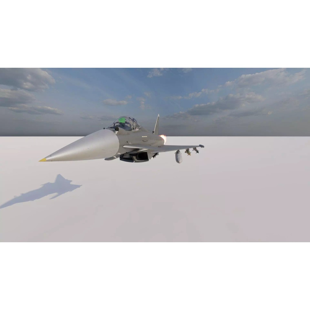 Eurofighter Typhoon 3D Model – Detailed Jet Asset for Lumion - View 30
