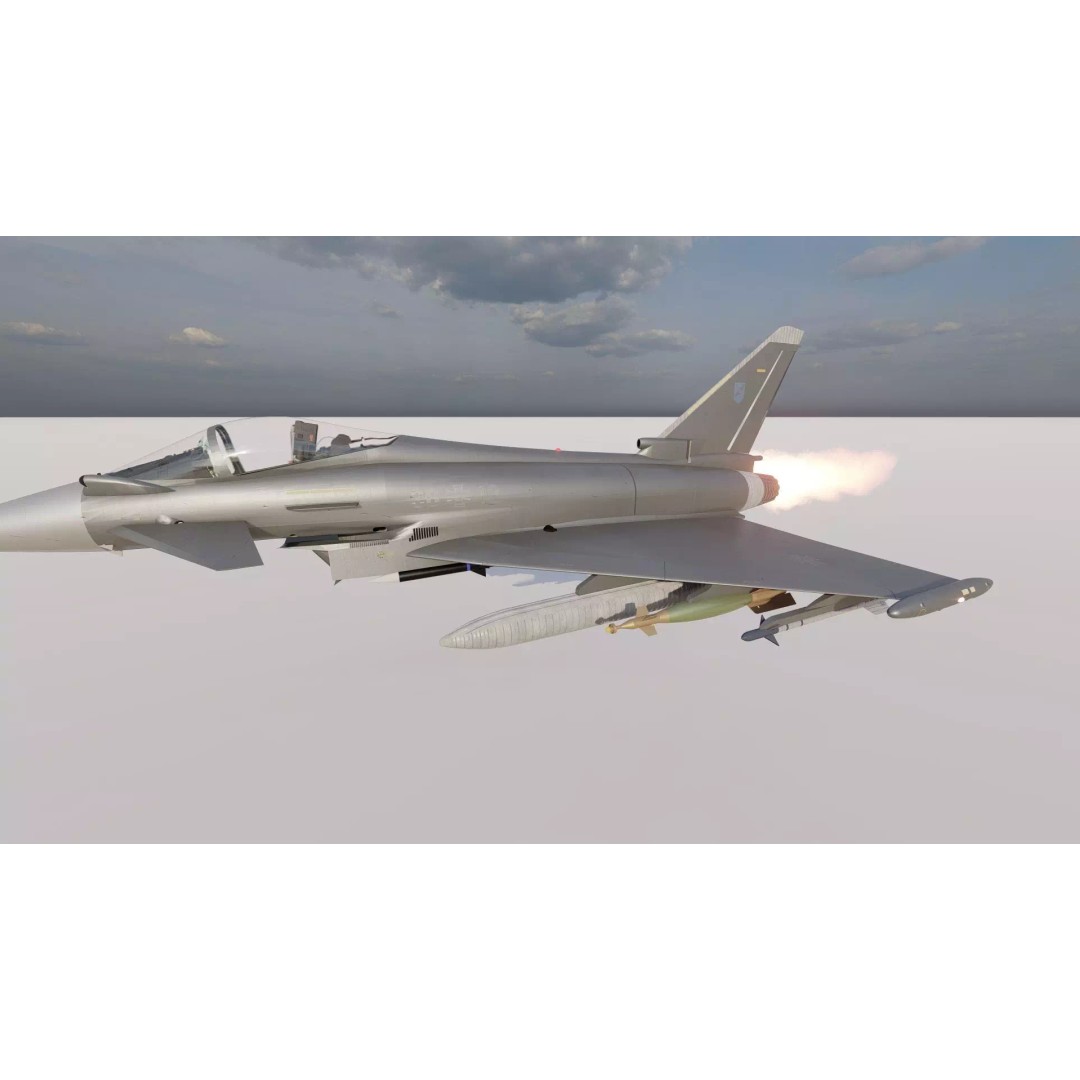 Eurofighter Typhoon 3D Model – Detailed Jet Asset for Lumion - View 32