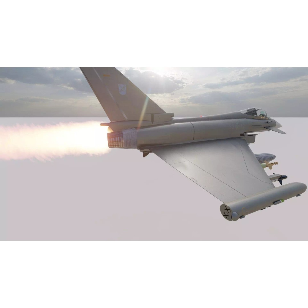 Eurofighter Typhoon 3D Model – Detailed Jet Asset for Lumion - View 35