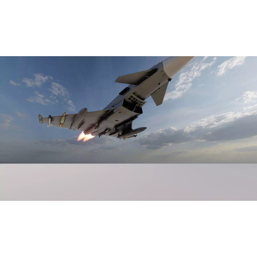 Eurofighter Typhoon 3D Model – Detailed Jet Asset for Lumion - View 36