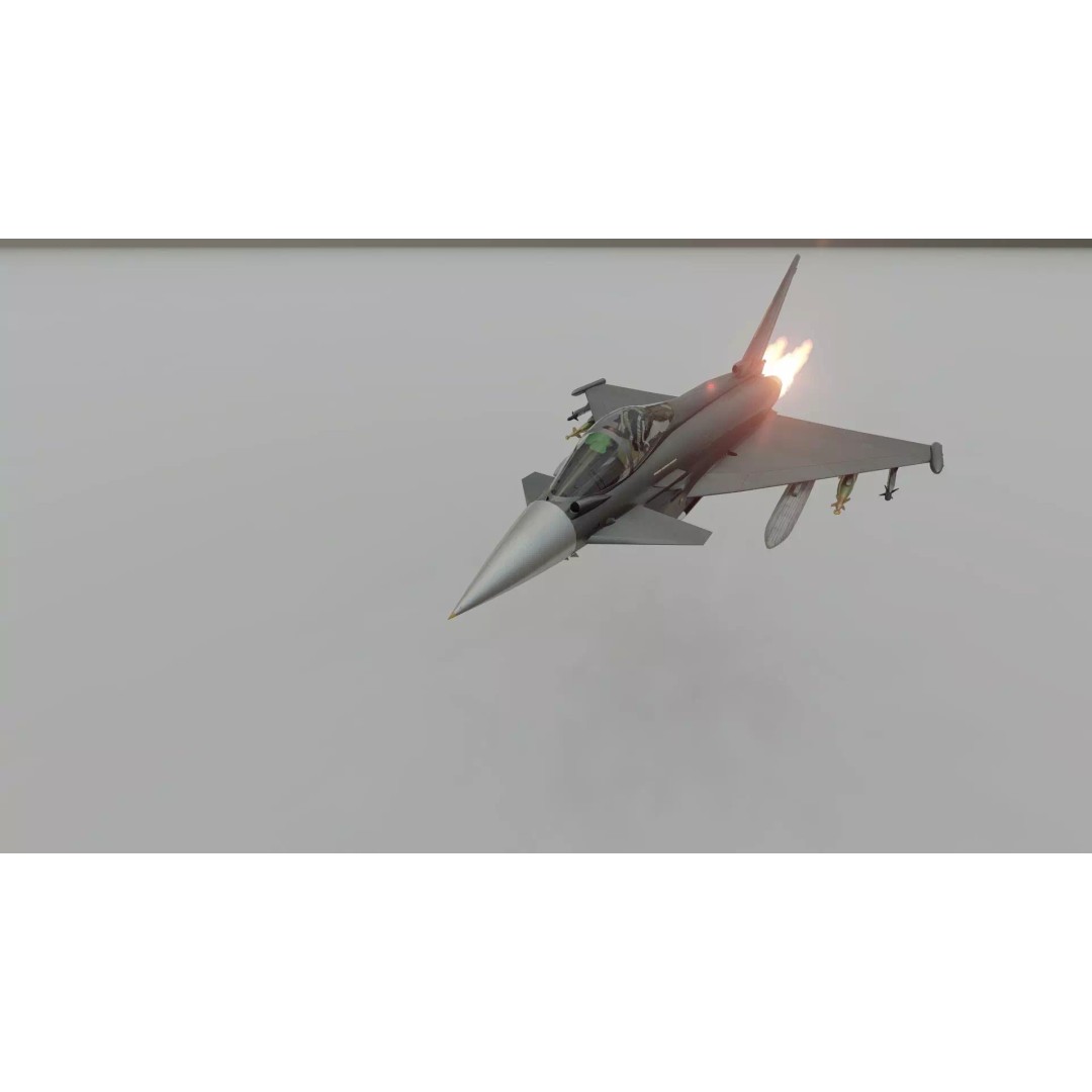 Eurofighter Typhoon 3D Model – Detailed Jet Asset for Lumion - View 39