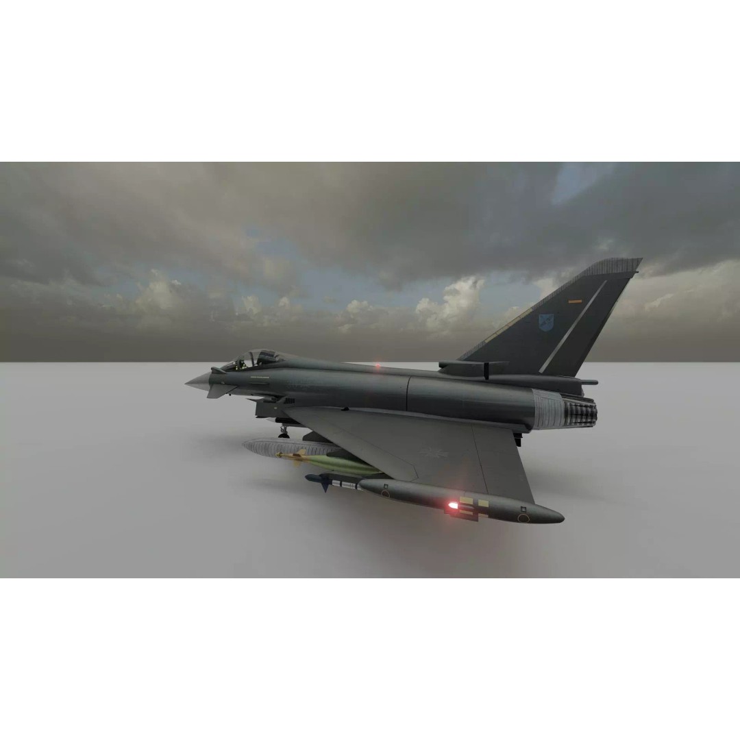 Eurofighter Typhoon 3D Model – Detailed Jet Asset for Lumion - View 40