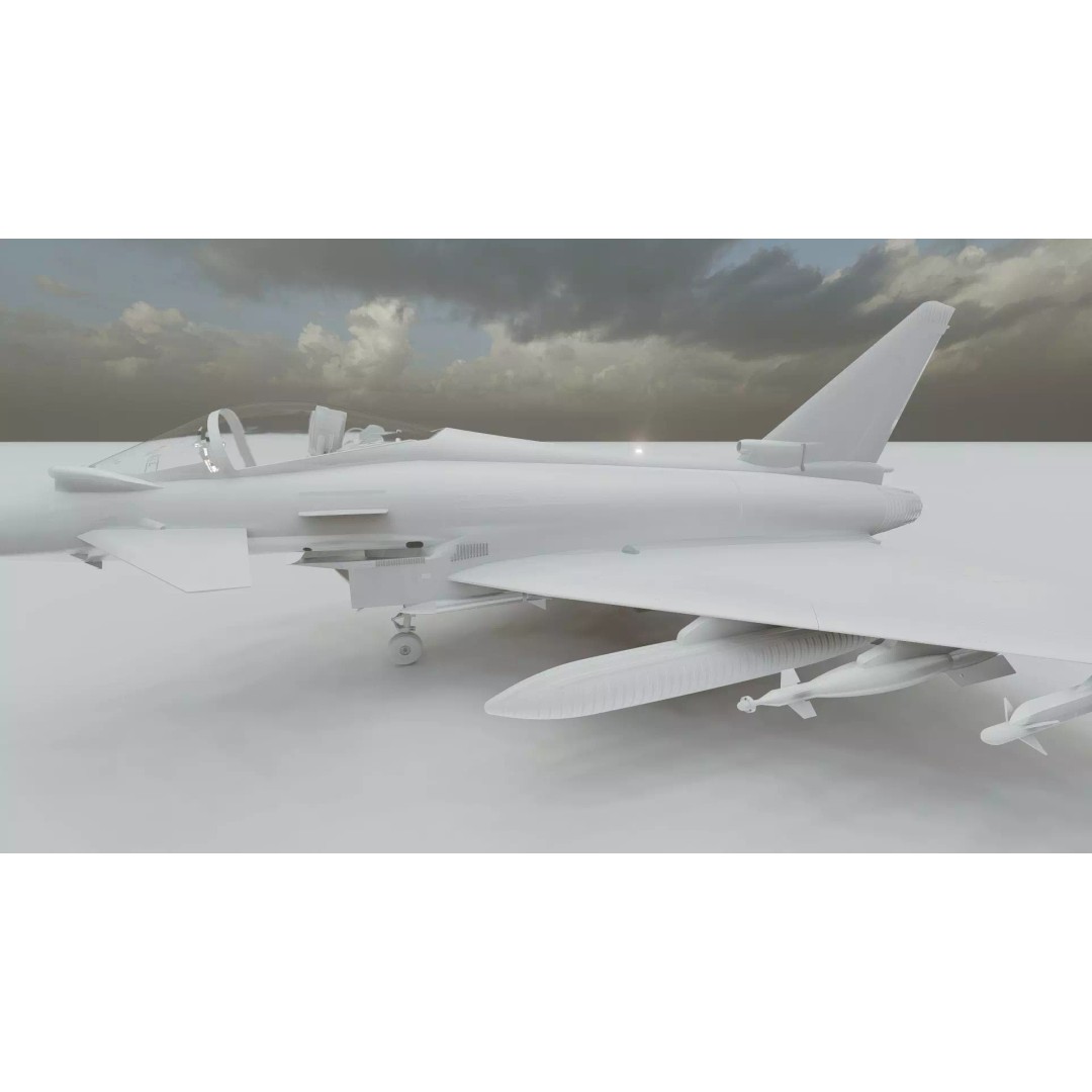 Eurofighter Typhoon 3D Model – Detailed Jet Asset for Lumion - View 42