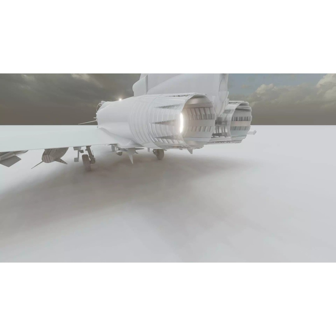 Eurofighter Typhoon 3D Model – Detailed Jet Asset for Lumion - View 44