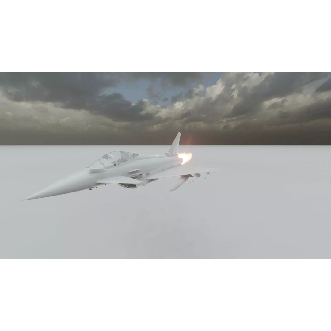 Eurofighter Typhoon 3D Model – Detailed Jet Asset for Lumion - View 45