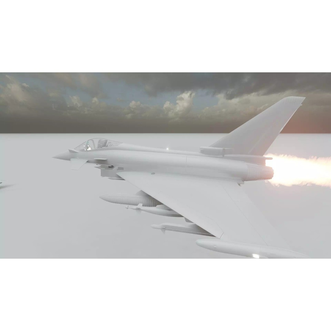 Eurofighter Typhoon 3D Model – Detailed Jet Asset for Lumion - View 46