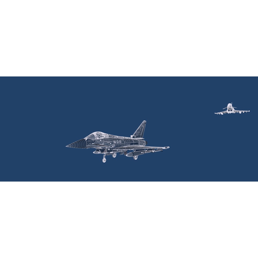 Eurofighter Typhoon 3D Model – Detailed Jet Asset for Lumion - View 48