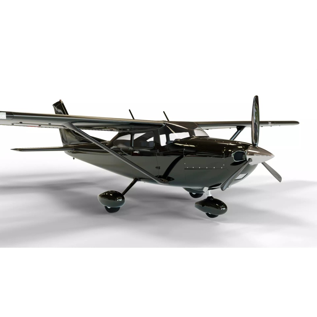 Cessna 182 Skylane 3D Model – High-Quality Aircraft, FBX, PBR - View 2