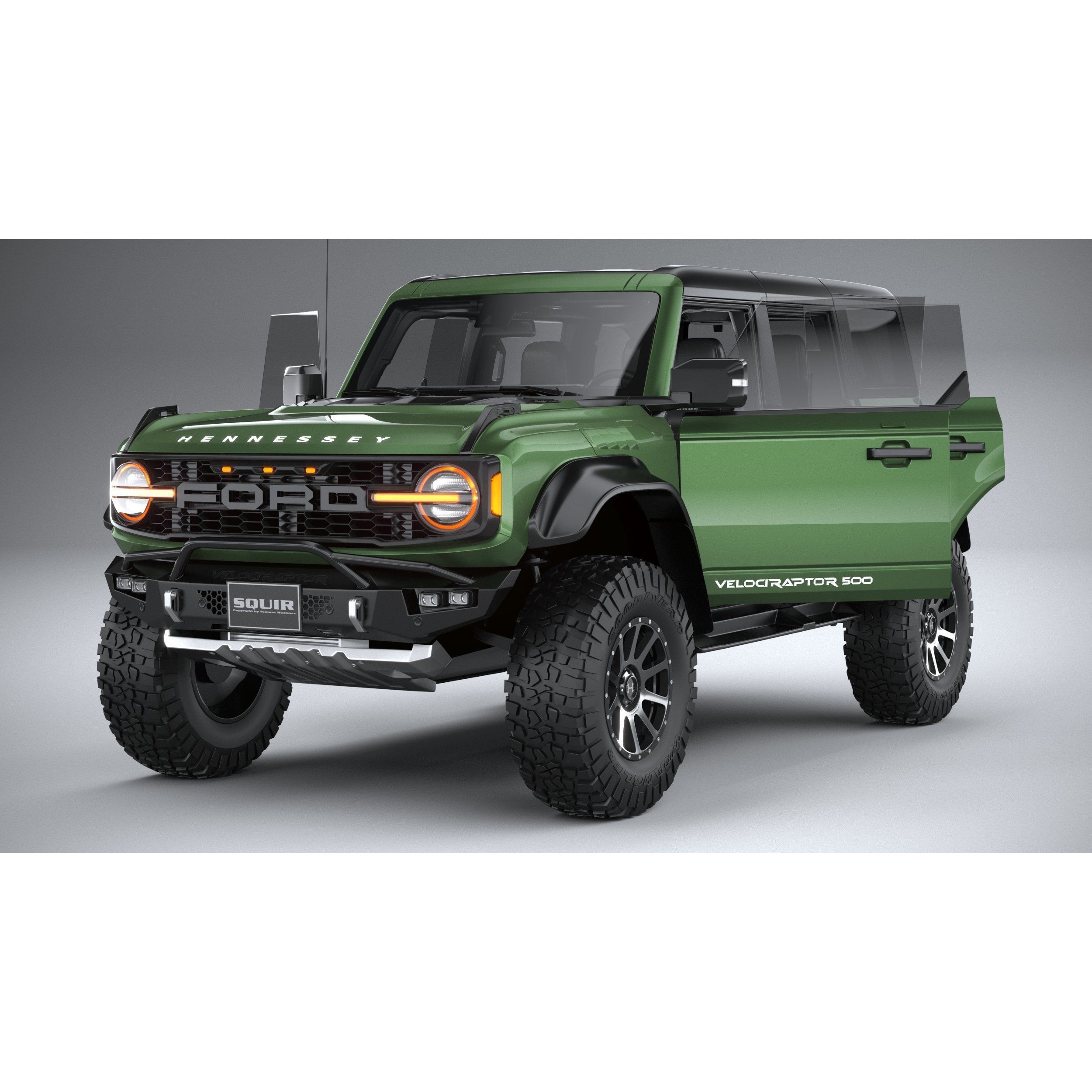Hennessey Velociraptor 500 Bronco 2024 - High-Poly 3D Model - View 22