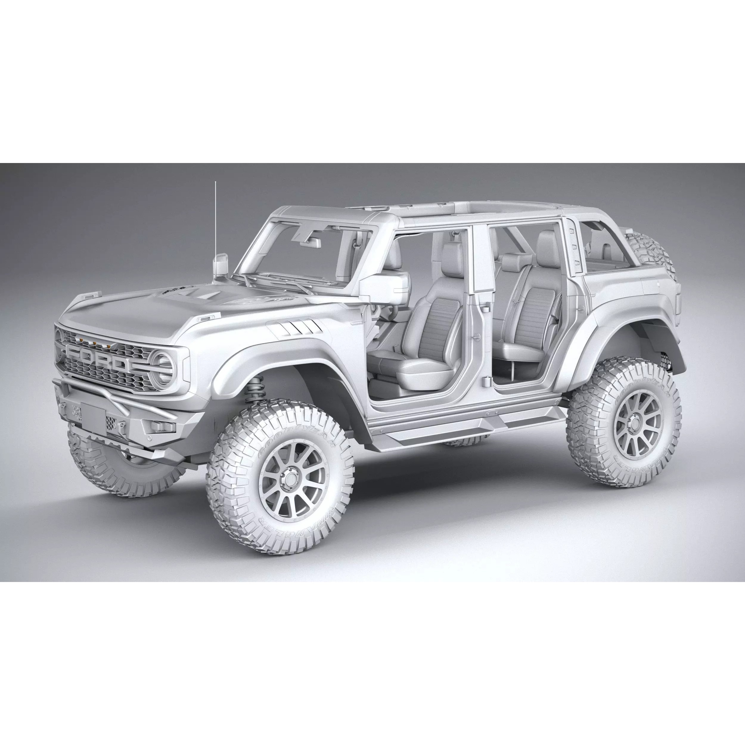 Hennessey Velociraptor 500 Bronco 2024 - High-Poly 3D Model - View 34