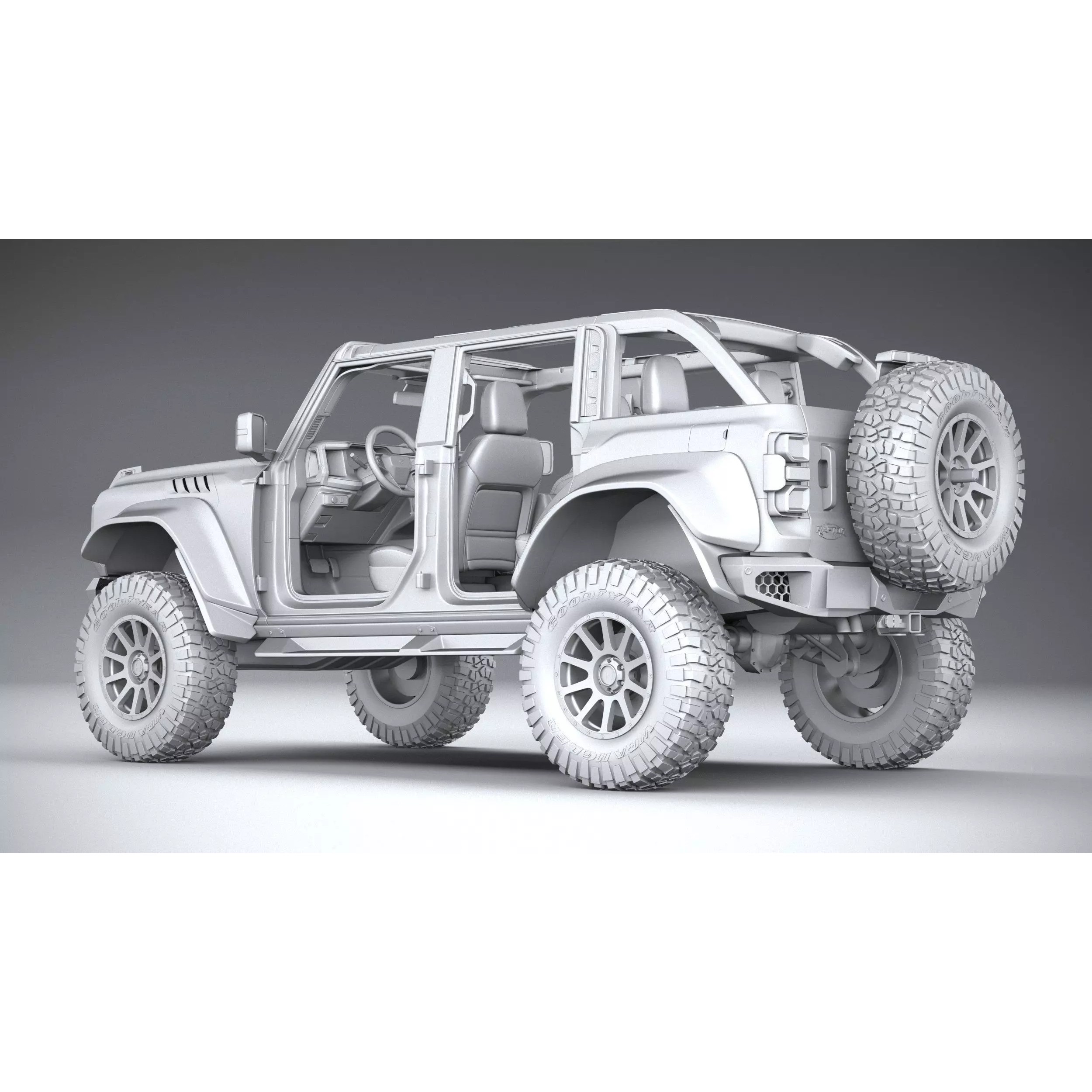Hennessey Velociraptor 500 Bronco 2024 - High-Poly 3D Model - View 35