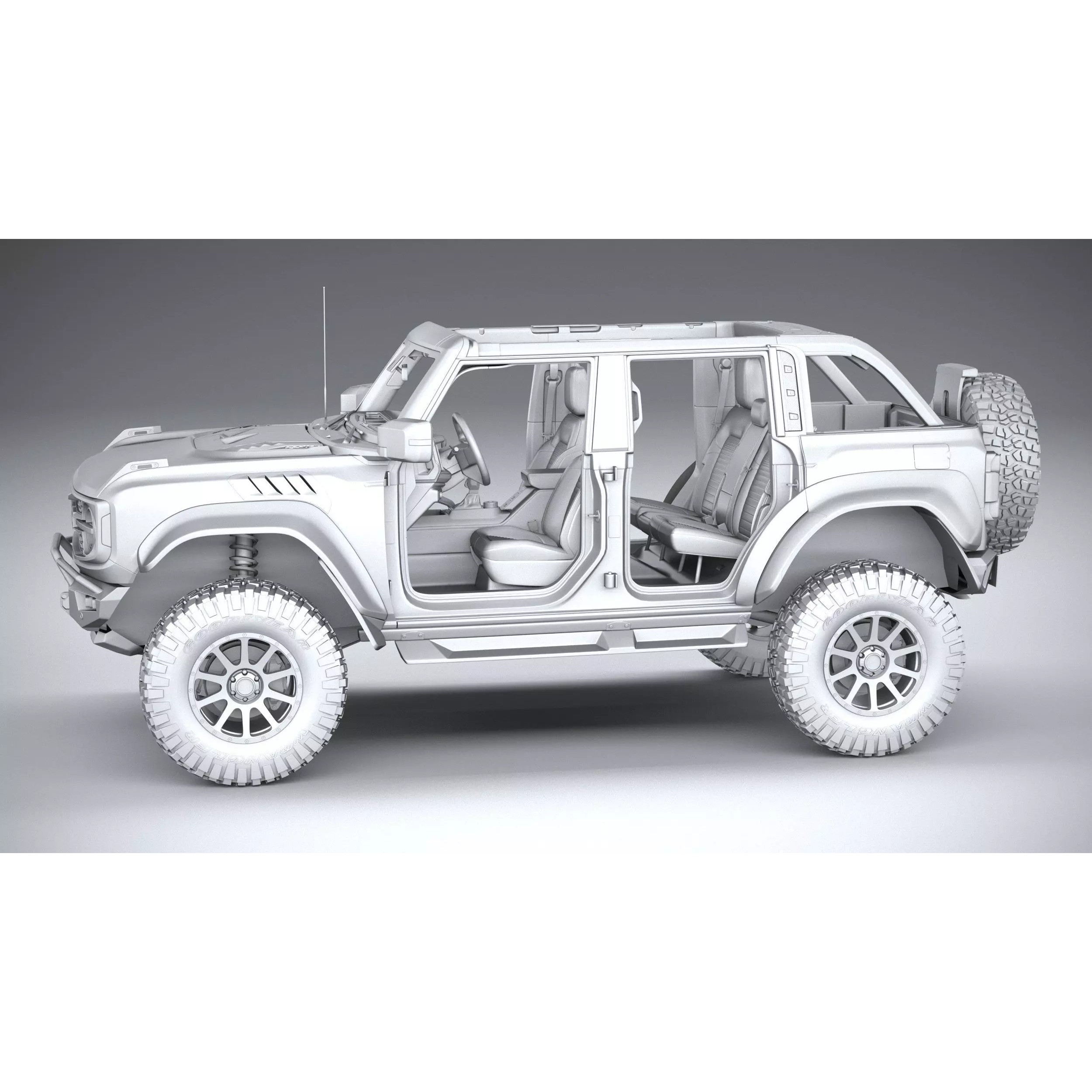 Hennessey Velociraptor 500 Bronco 2024 - High-Poly 3D Model - View 37