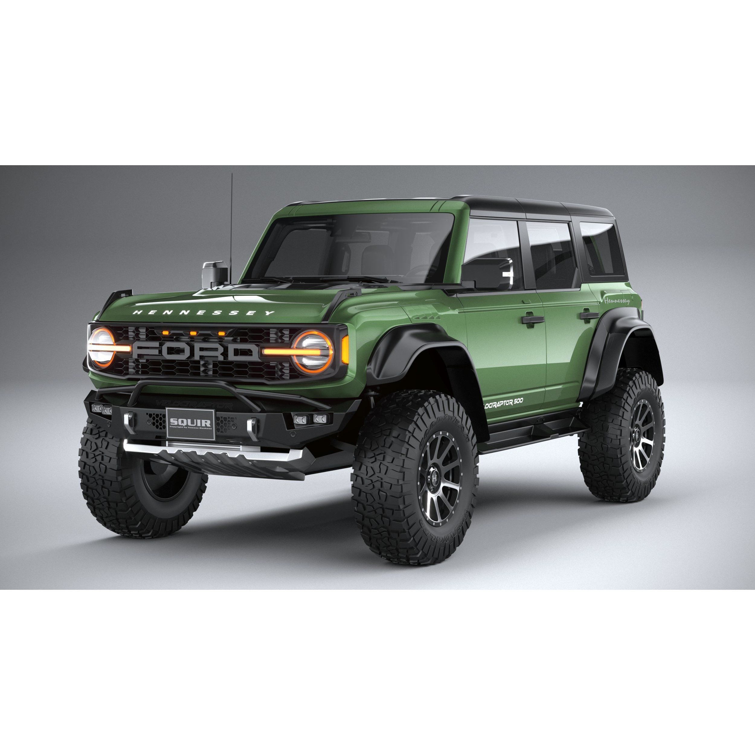 Hennessey Velociraptor 500 Bronco 2024 - High-Poly 3D Model - View 4