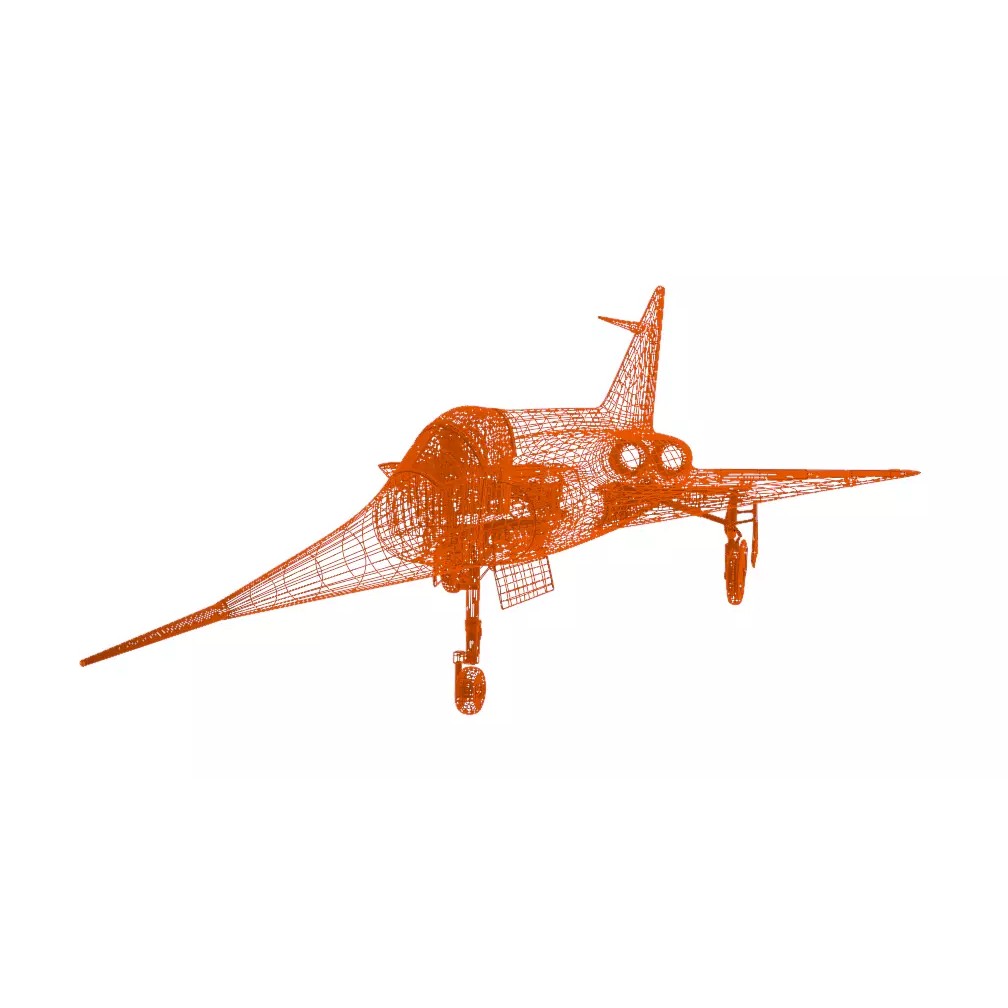 Dassault MD 550 Mirage I 3D Model – Low Poly Aircraft, FBX, OBJ - View 29