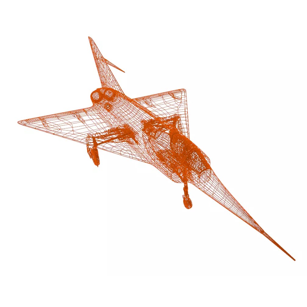 Dassault MD 550 Mirage I 3D Model – Low Poly Aircraft, FBX, OBJ - View 35