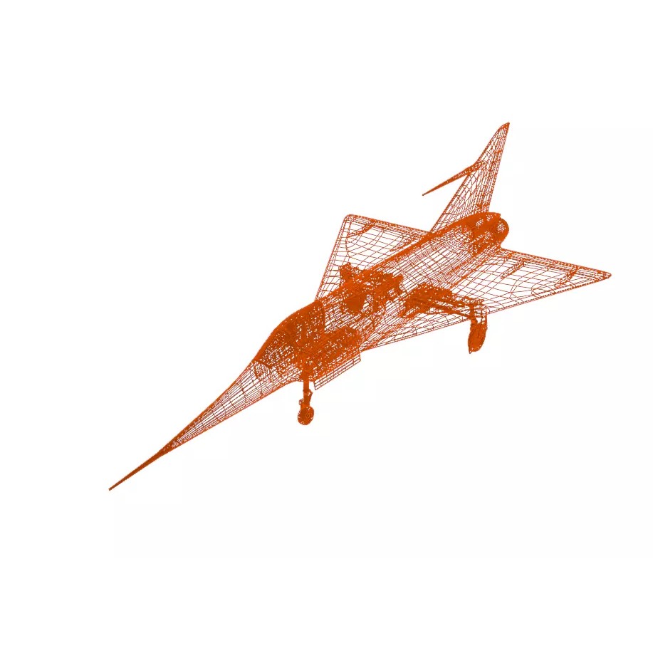 Dassault MD 550 Mirage I 3D Model – Low Poly Aircraft, FBX, OBJ - View 37