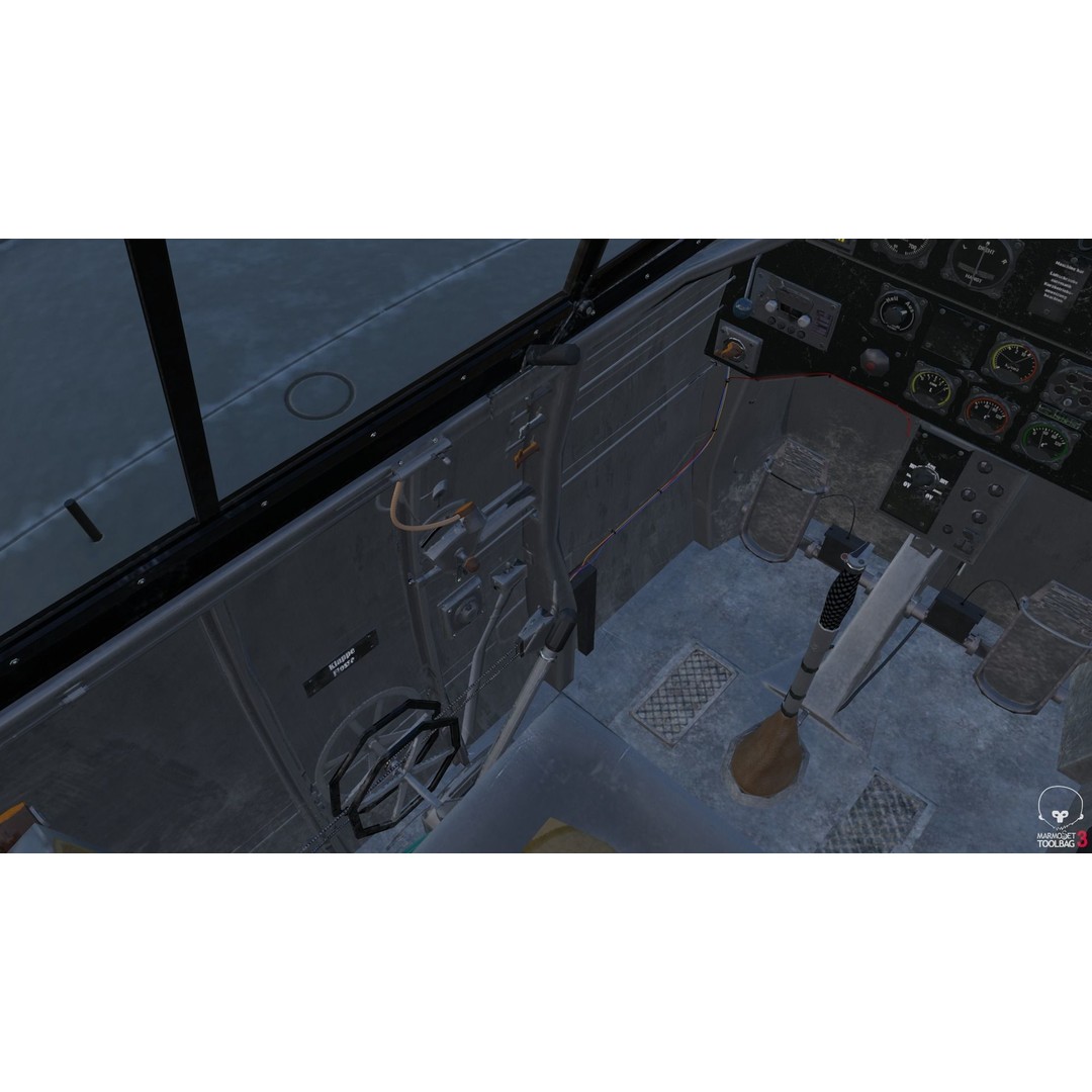 BF 109 E 3D Model – Game-Ready WWII Fighter Plane, Rigged, PBR - View 18