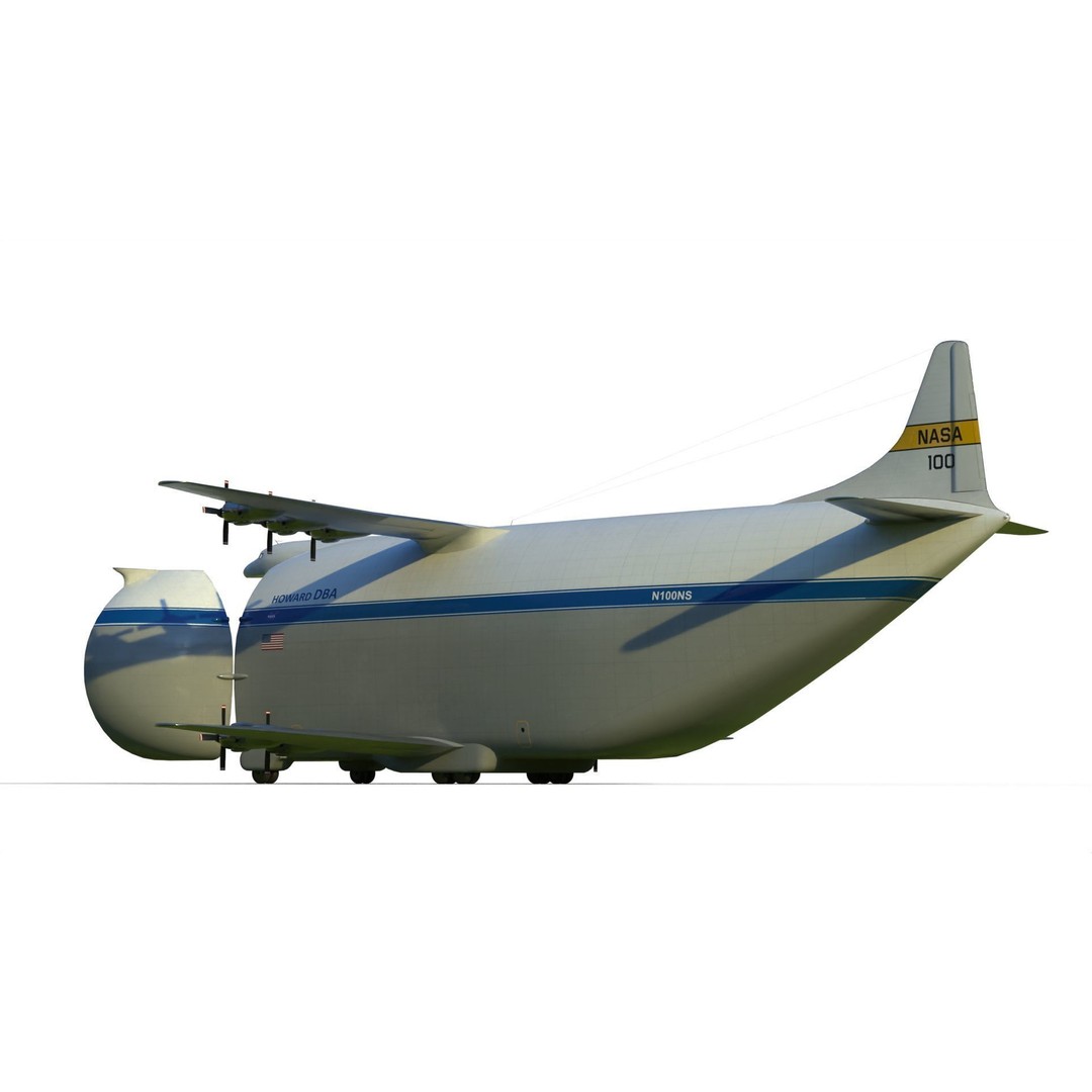 Howard DH-100 DBA 3D Model – Historic Aircraft, PBR Textures, FBX - View 11