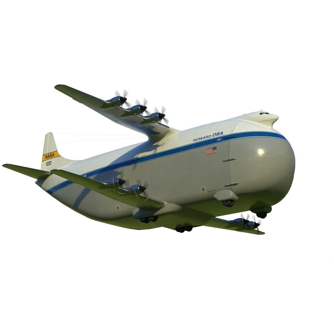 Howard DH-100 DBA 3D Model – Historic Aircraft, PBR Textures, FBX - View 13