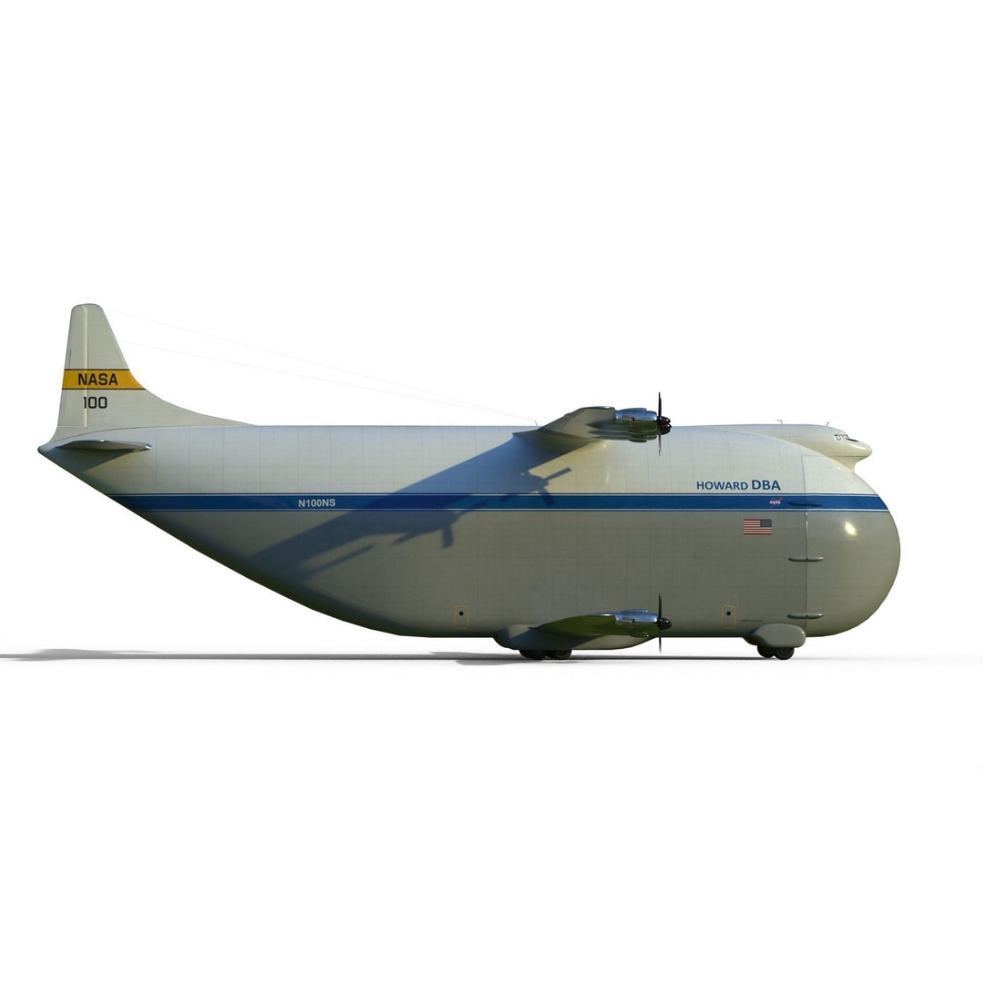 Howard DH-100 DBA 3D Model – Historic Aircraft, PBR Textures, FBX - View 14