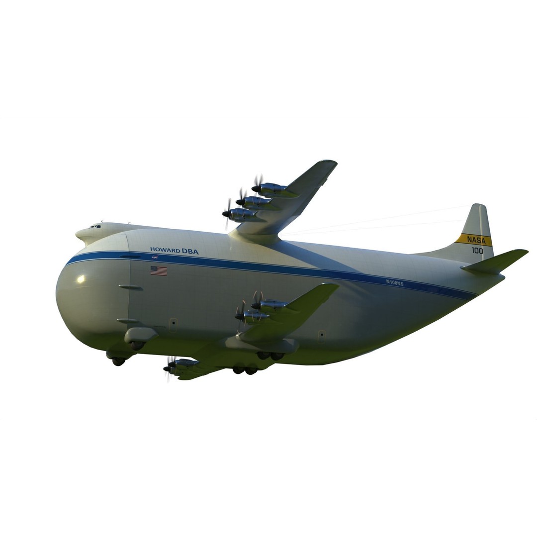 Howard DH-100 DBA 3D Model – Historic Aircraft, PBR Textures, FBX - View 15