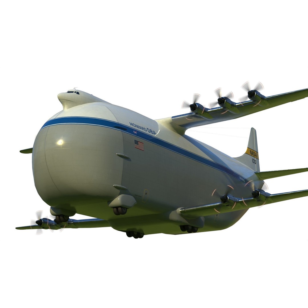 Howard DH-100 DBA 3D Model – Historic Aircraft, PBR Textures, FBX - View 16