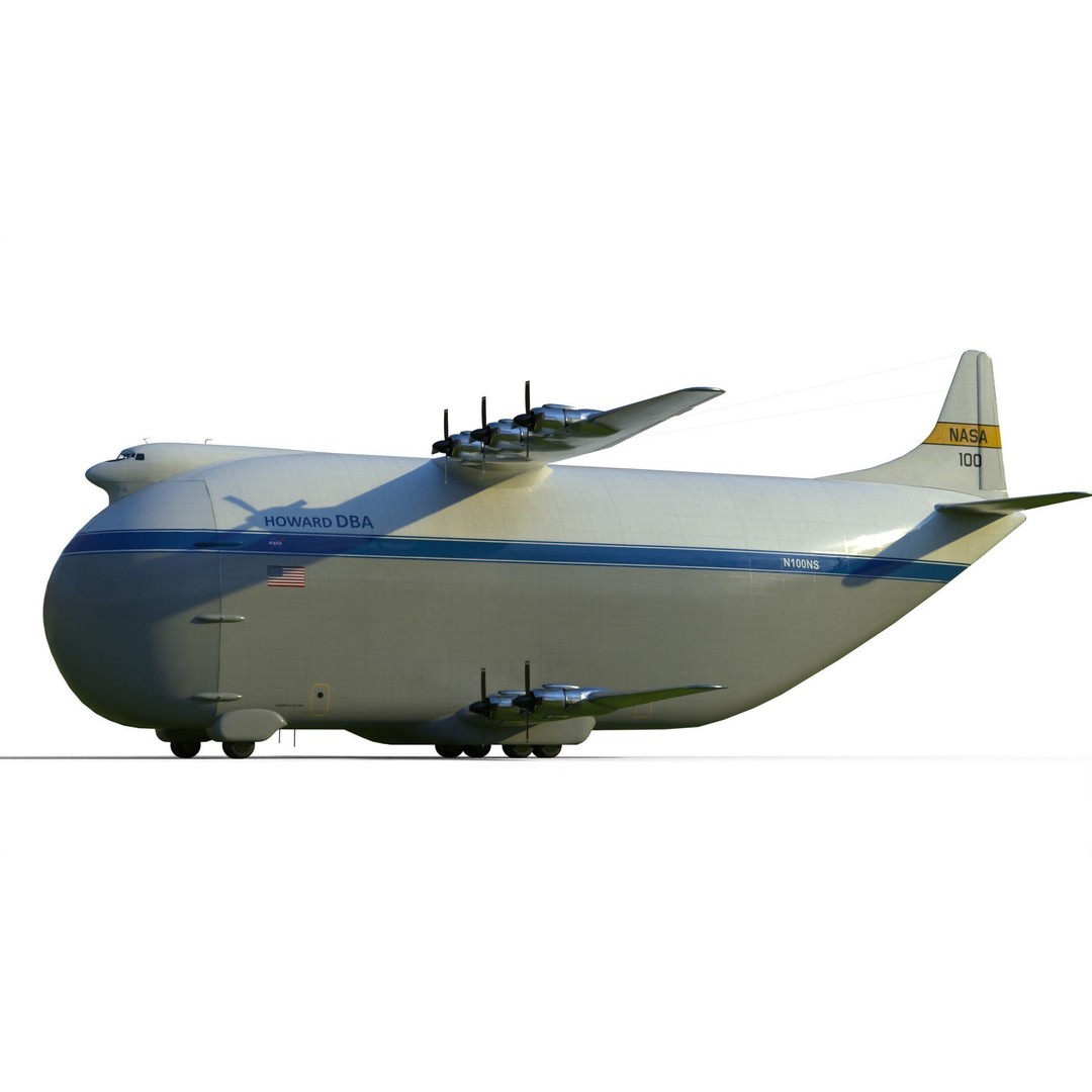 Howard DH-100 DBA 3D Model – Historic Aircraft, PBR Textures, FBX - View 20