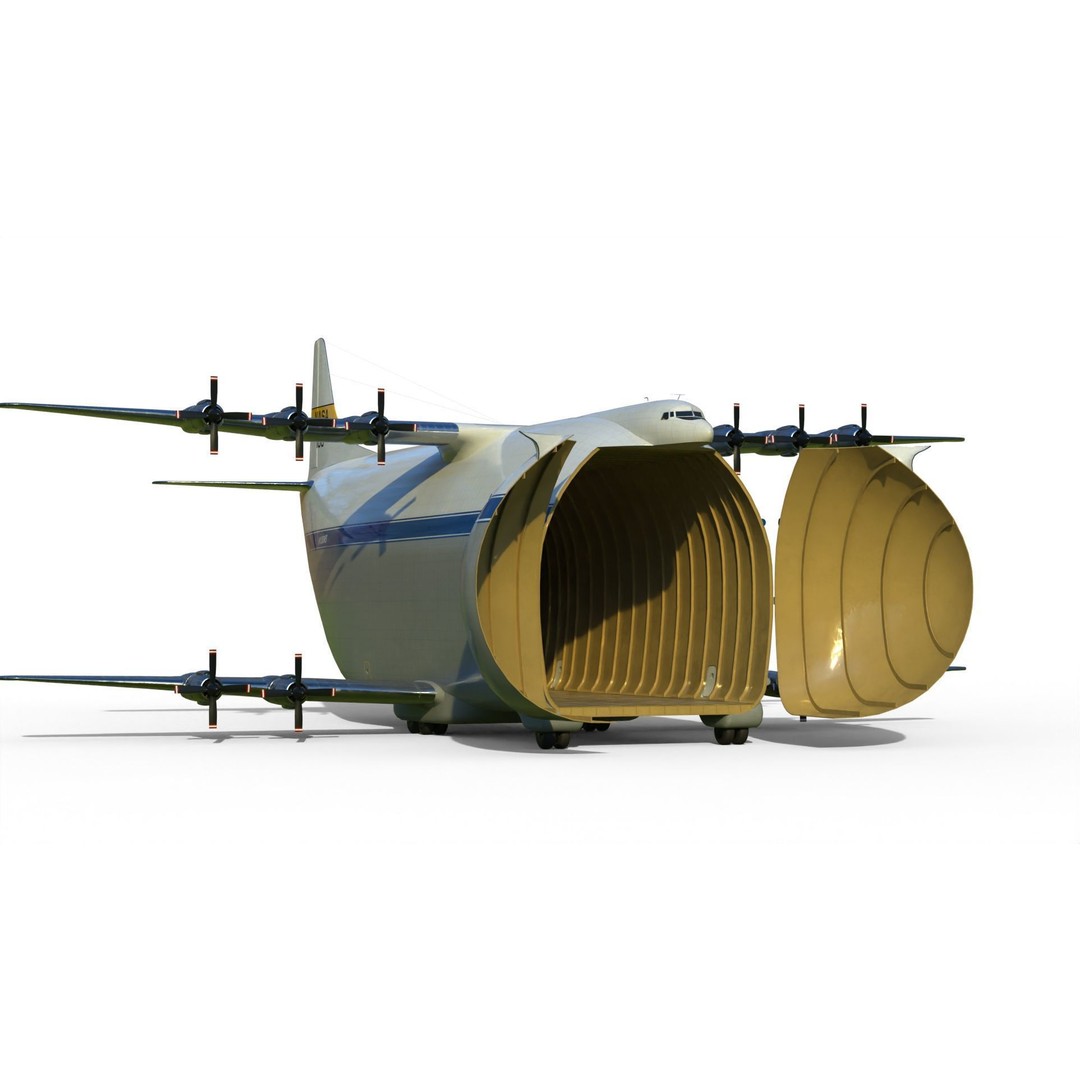 Howard DH-100 DBA 3D Model – Historic Aircraft, PBR Textures, FBX - View 3
