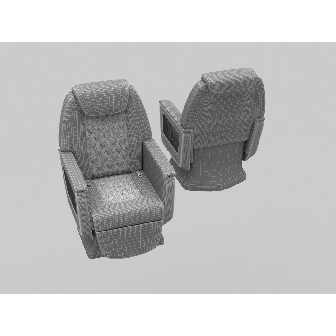 Private Jet Interior 3D Model – High Detail PBR Asset for Games, FBX - View 10