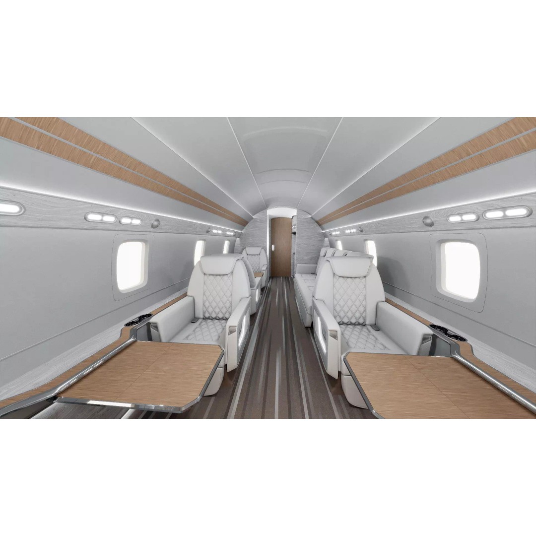 Private Jet Interior 3D Model – High Detail PBR Asset for Games, FBX - View 2