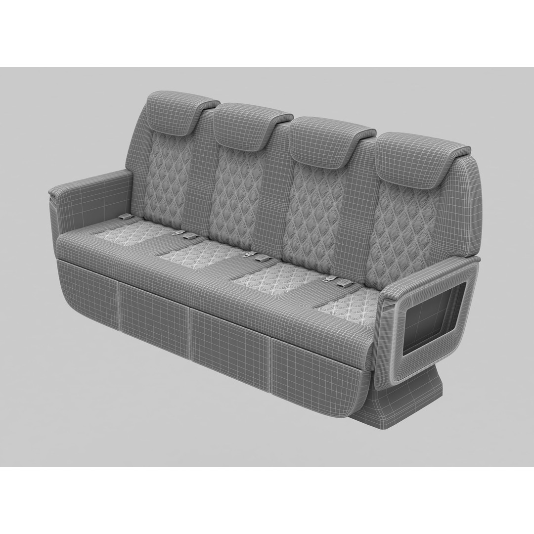 Private Jet Interior 3D Model – High Detail PBR Asset for Games, FBX - View 9