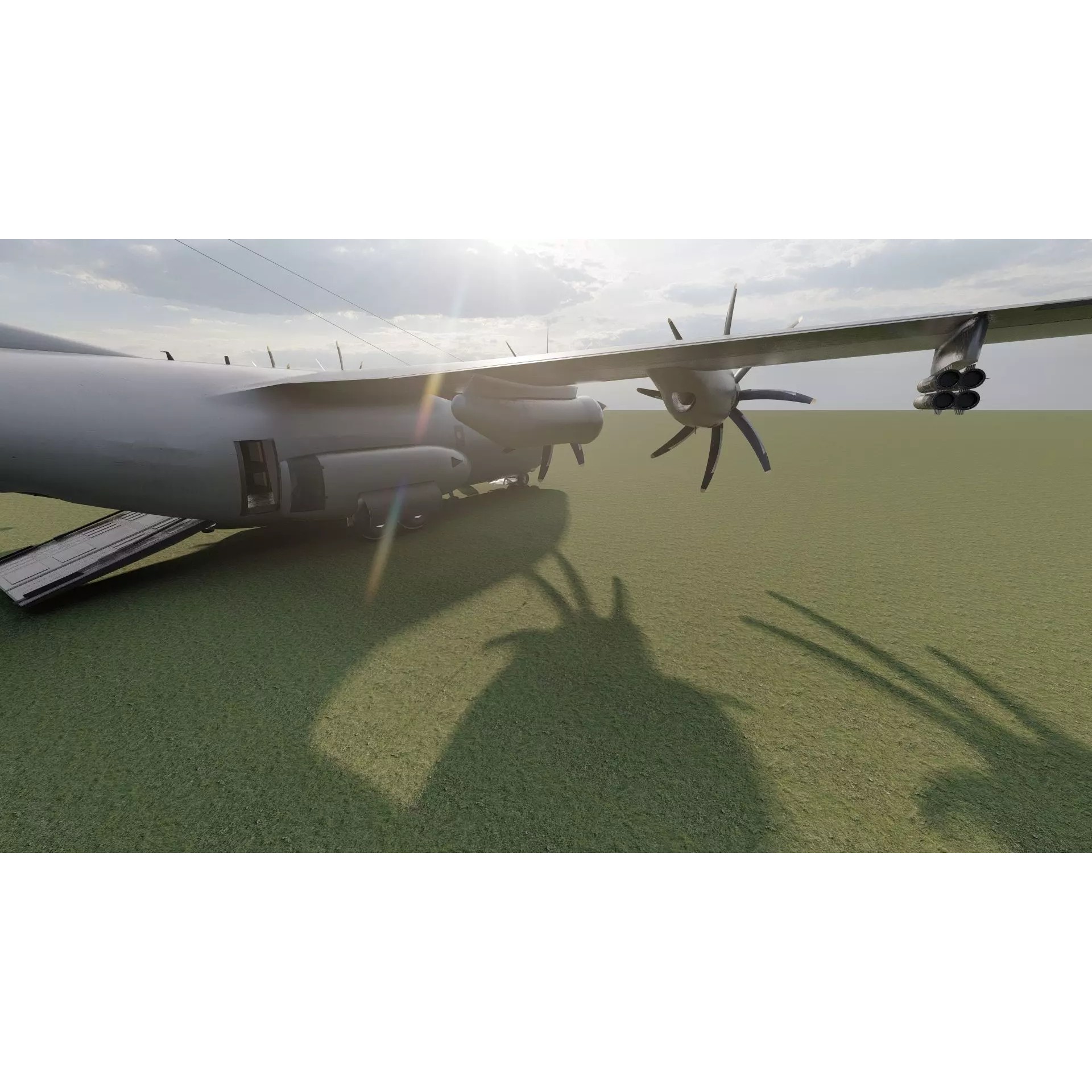 AC130 Gunship - Game-Ready 3D Model - View 16