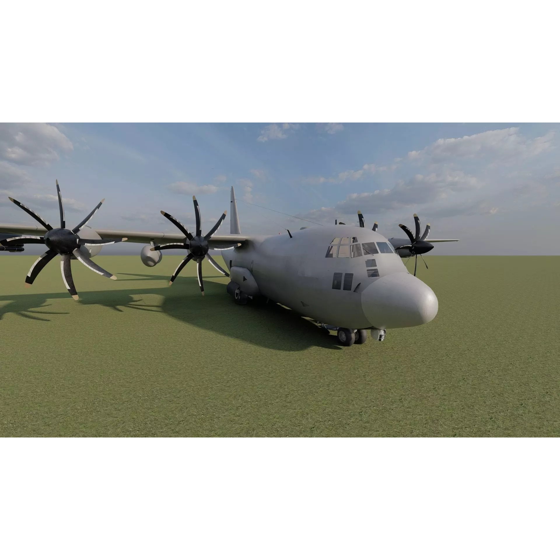 AC130 Gunship - Game-Ready 3D Model - View 17