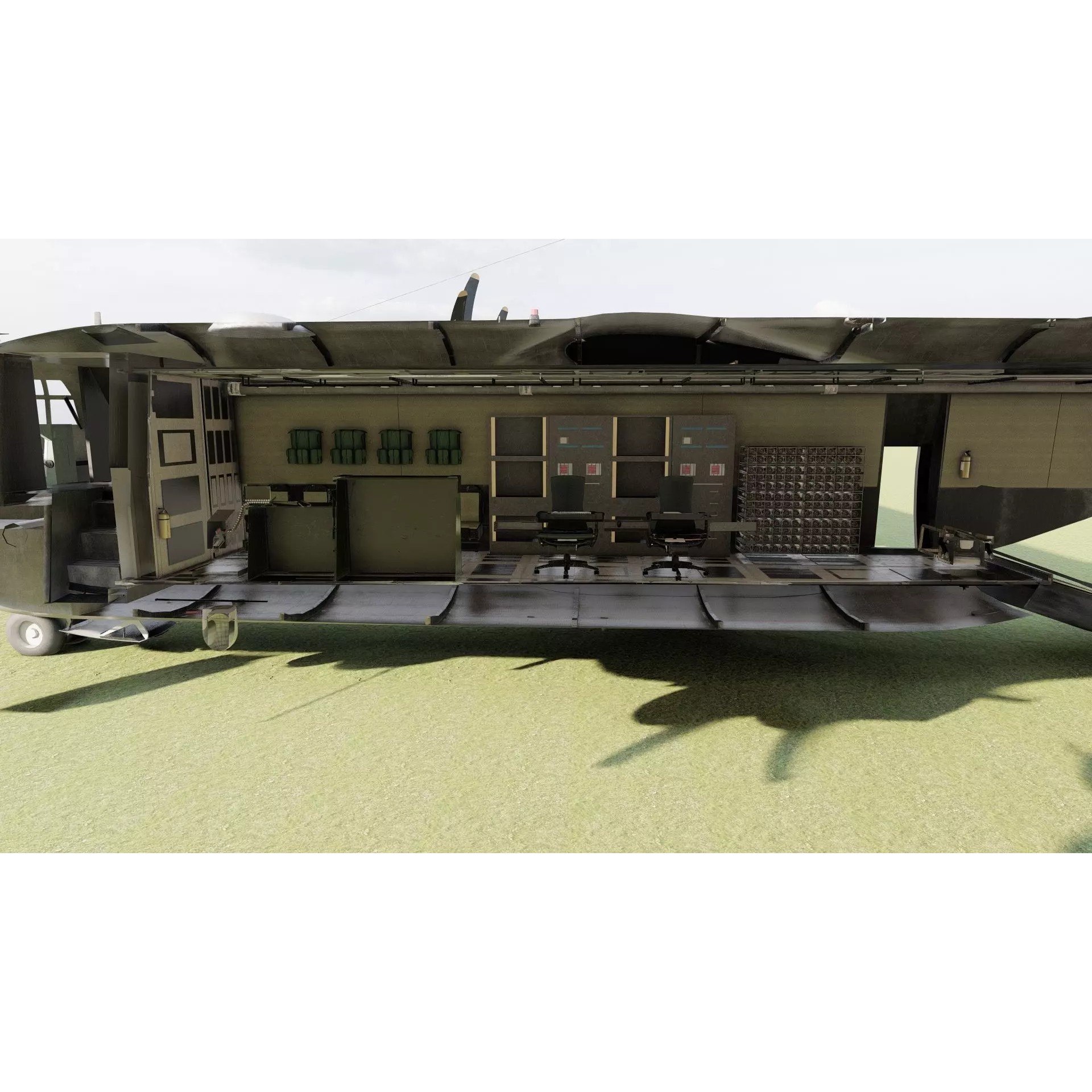 AC130 Gunship - Game-Ready 3D Model - View 32