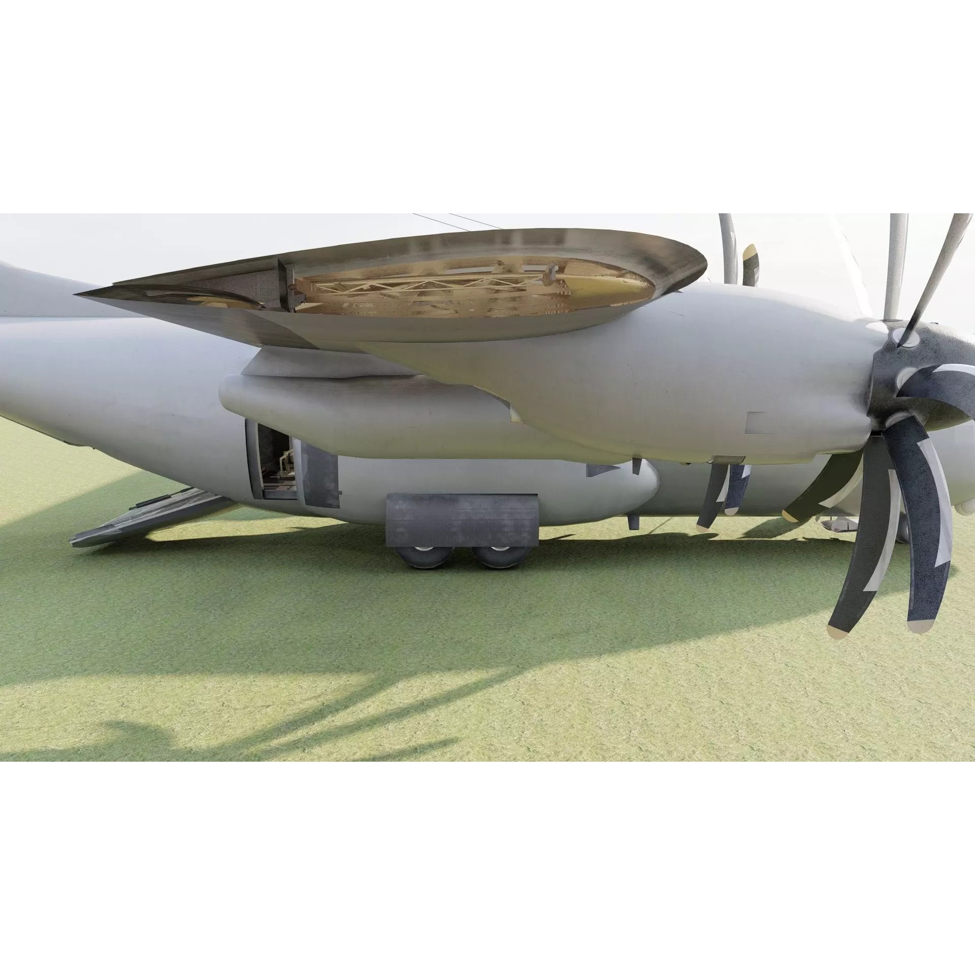 AC130 Gunship - Game-Ready 3D Model - View 38