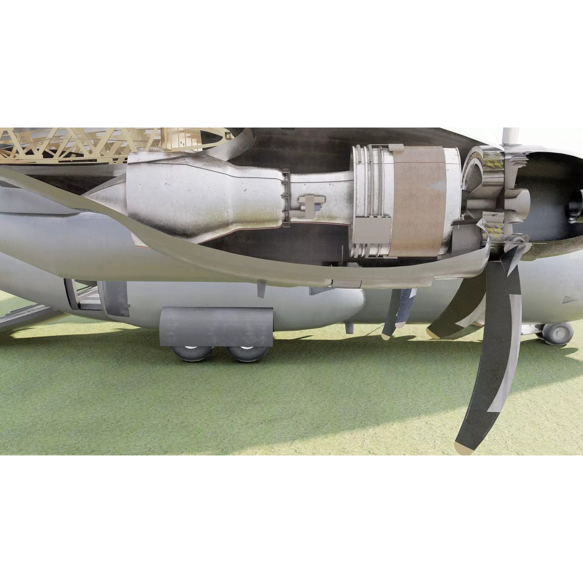 AC130 Gunship - Game-Ready 3D Model - View 40