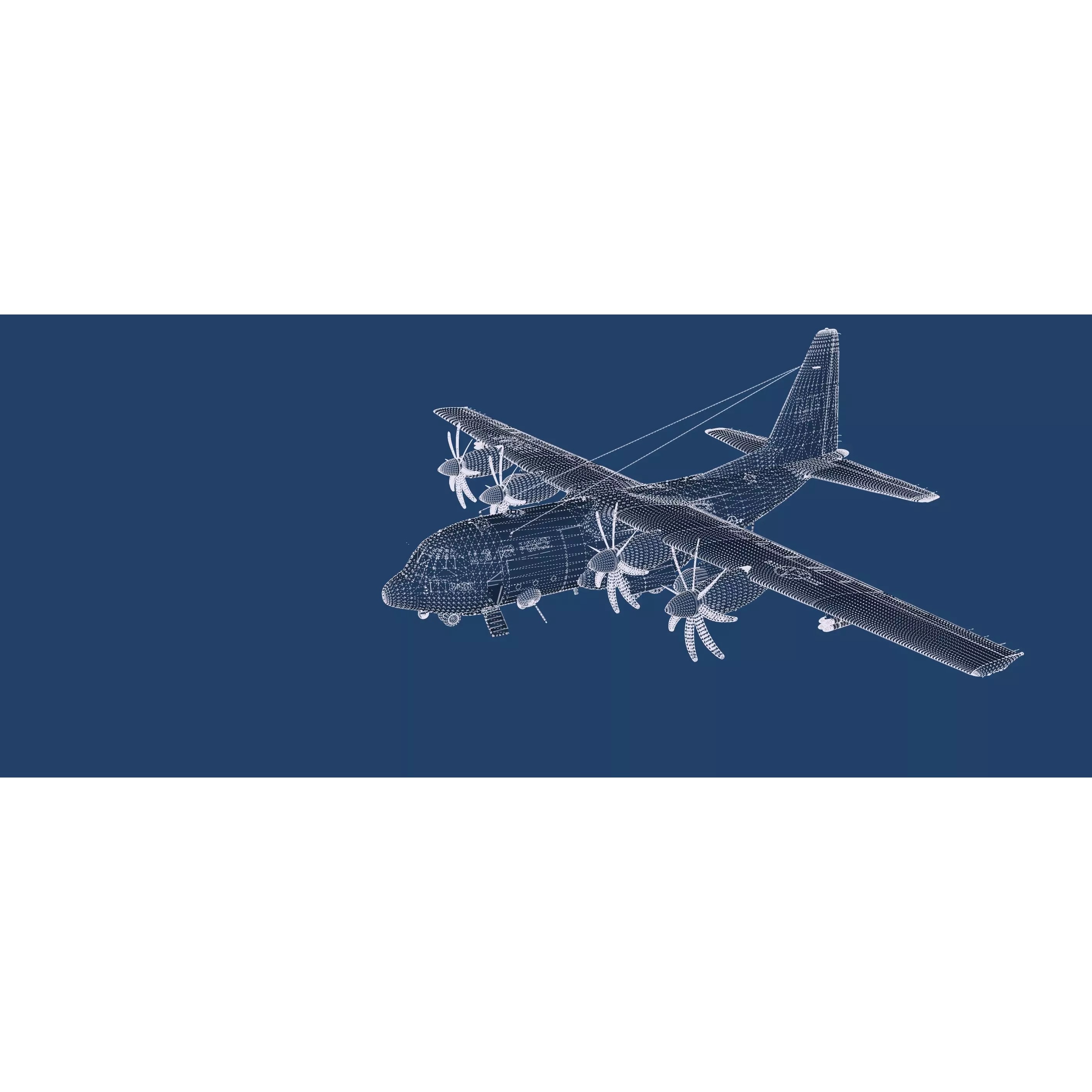 AC130 Gunship - Game-Ready 3D Model - View 52