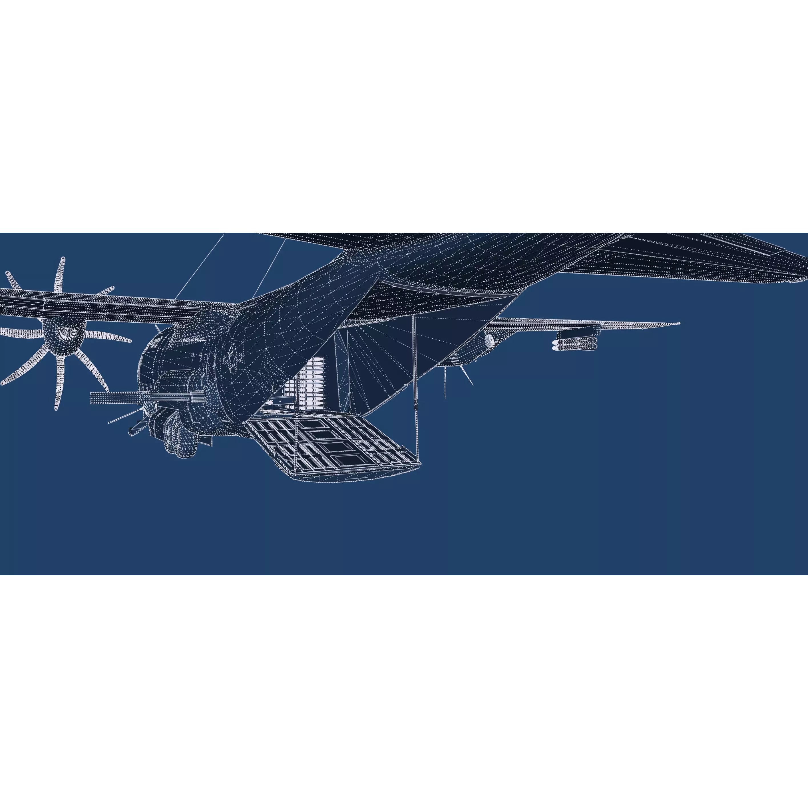 AC130 Gunship - Game-Ready 3D Model - View 53